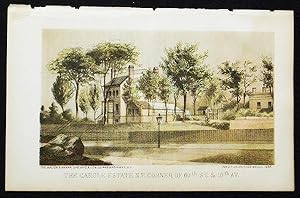 The Cargle Estate N.E. corner of 60th St. & 10th Av. [chromolithograph from Valentine's Manual of...