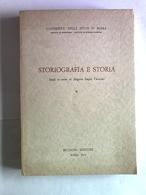 Bild des Verkufers fr Storiografia e storia. Studi in onore di Eugenio Dupre Theseider. Volume 1. Universita degli studi di Roma. Facolta di magistero. Istituto di scienze storiche. zum Verkauf von Antiquariat Bookfarm