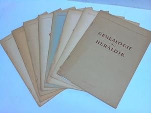 Genealogie und Heraldik. 12 Hefte in 8 Heften