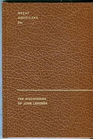 The Discoveries of John Lederer (Great Americana Series)