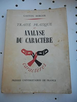 Immagine del venditore per Traite pratique d'analyse du caractere venduto da Frederic Delbos
