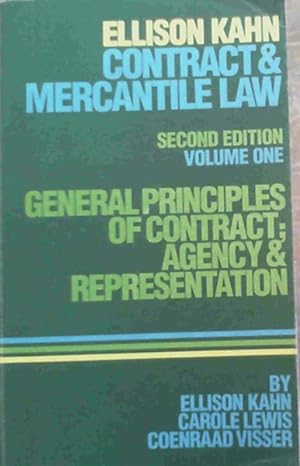 Seller image for Contract & Mercantile Law; General Principles Of Contract ; Agency & Representation for sale by Chapter 1