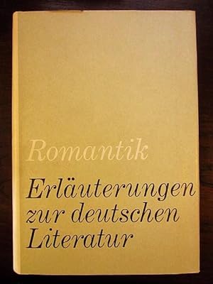 Seller image for Romantik. Erläuterung zur deutschen Literatur for sale by Rudi Euchler Buchhandlung & Antiquariat