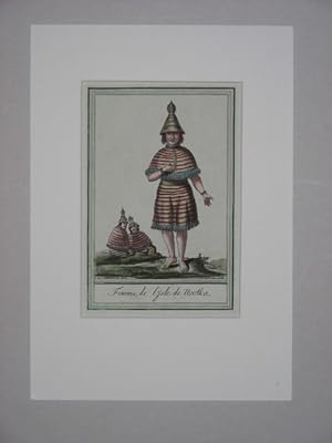 Femme de l`Isle de Nootka("). Aus `Encyclopedie des voyages`. Nach Grasset de Saint-Sauveur, J.