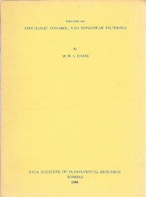 Bild des Verkufers fr Lectures on stochastic control and nonlinear filtering zum Verkauf von Antiquariat Lcke, Einzelunternehmung