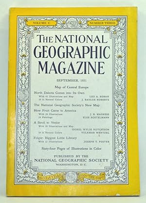 Bild des Verkufers fr The National Geographic Magazine, Volume 100, Number 3 (September 1951) zum Verkauf von Cat's Cradle Books