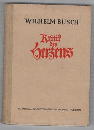 Seller image for Kritik Des Herzens: Gedichte (Criticism of the Heart: Poetry) for sale by Recycled Books & Music