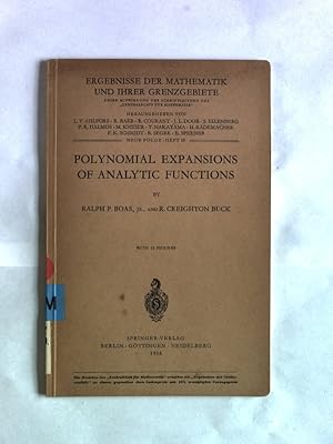 Imagen del vendedor de Polynominal Expansions of Analytical Functions. Ergebnisse der Mathematik und ihrer Grenzgebiete: Neue Folge, Heft 19. a la venta por Antiquariat Bookfarm