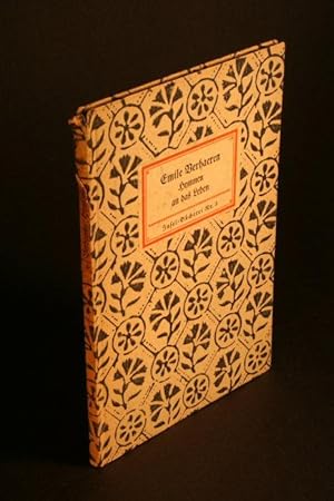 Seller image for Hymnen an das Leben. Deutsche Nachdichtung von Stefan Zweig for sale by Steven Wolfe Books