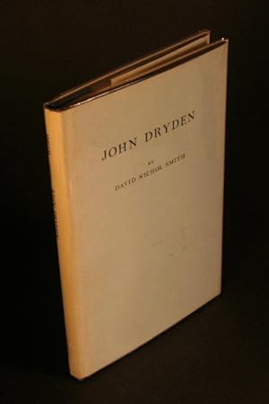 Image du vendeur pour John Dryden. The Clark lectures on English literature, 1948-9. mis en vente par Steven Wolfe Books