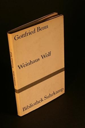 Bild des Verkufers fr Weinhaus Wolf und andere Prosa. zum Verkauf von Steven Wolfe Books