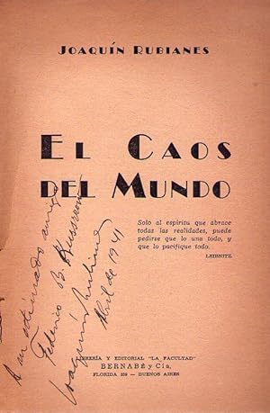 EL CAOS DEL MUNDO [Firmado / Signed]