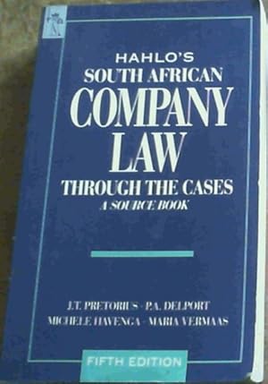 Bild des Verkufers fr Hahlo's South African Company Law Through the Cases zum Verkauf von Chapter 1