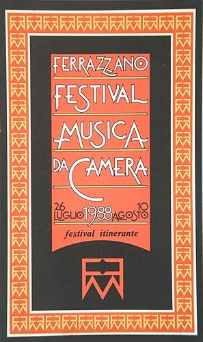 Ferrazzano Festival Musica da Camera 26 luglio 10 agosto 1988 Festival itinerante