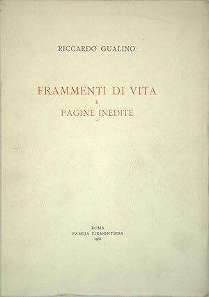 Frammenti di vita e pagine inedite