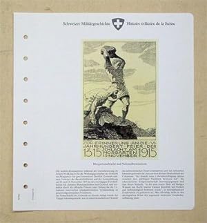 Bild des Verkufers fr Schweizer Militrgeschichte - Histoire militaire de la Suisse. Zahlreiche einzelne Tafeln vorhanden. zum Verkauf von antiquariat peter petrej - Bibliopolium AG