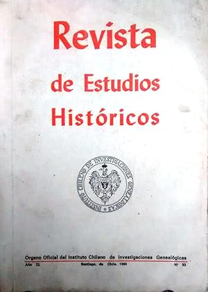 Revista de Estudios Históricos N° 33, Año XL