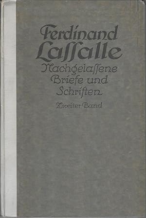 Ferdinand Lasalles: Nachgelassene Briefe und Schriften: Lasalles Briefwechsel von der Revolution ...