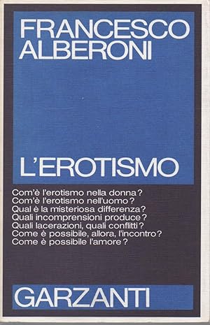 Image du vendeur pour L'EROTISMO (1986) mis en vente par Invito alla Lettura