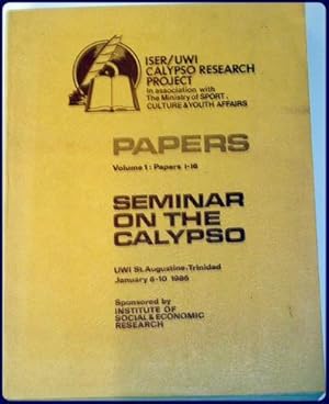 Immagine del venditore per SEMINAR ON THE CALYPSO. Papers. Volume 1: Papers 1-16 venduto da Parnassus Book Service, Inc