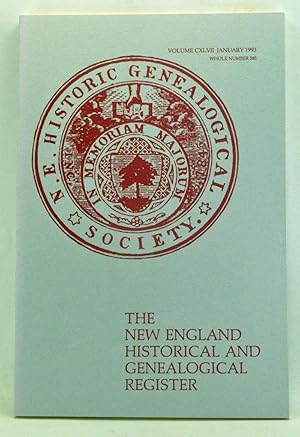 Bild des Verkufers fr The New England Historical and Genealogical Register, Volume 147, Whole Number 585 (January 1993) zum Verkauf von Cat's Cradle Books