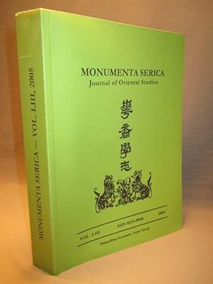 Monumenta Serica: Journal of Oriental Studies Vol. LIII, 2005