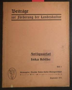 Beiträge zur Förderung der Landeskultur - Heft 4 -