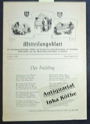 Mitteilungsblatt der Vereinigung ehemaliger Schüler und Freunde des Luther-Gymnasiums, der Staatl...