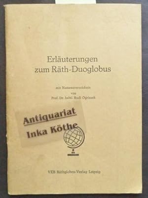 Erläuterungen zum Räth-Duoglobus - Mit Namensverzeichnis -