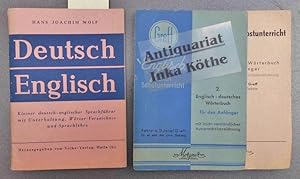 Deutsch Englisch - Kleiner deutsch-englischer Sprachführer mit Unterhaltung, Wörter-Verzeichnis u...