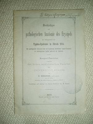 Beiträge zur pathologischen Anatomie des Erysipels bei Gelegenheit der Typhus-Epidemie in Zürich ...