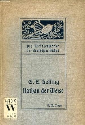 Bild des Verkufers fr NATHAN DER WEISE, EIN DRAMATISCHES GEDICHT zum Verkauf von Le-Livre