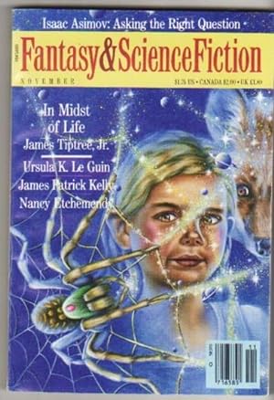 Immagine del venditore per The Magazine of Fantasy & Science Fiction November 1987 -Buffalo Gals Won't You Come Out Tonight, Daemon, In Midst of Life, Love at the 99TH Percentile, Lunch at Etienne's, Master of the Game, Conspiracy of Noise, Asking the Right Question, + venduto da Nessa Books