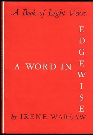 Seller image for A Word in Edgewise: A Book of Light Poetry for sale by Riverhorse Books