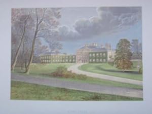 An Original Antique Woodblock Colour Print Illustrating Haddo House in Aberdeenshire from The Pic...