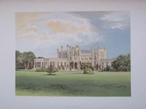 An Original Antique Woodblock Colour Print Illustrating High Cliffe in Hampshire from The Picture...