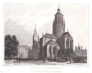 Seller image for Kirche in Weissenburg im Elsa. Stahlstich von J.Richter nach L.Rohbock. for sale by Antiquariat Heinz Tessin