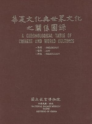 Bild des Verkufers fr A CHRONOLOGICAL TABLE OF CHINESE WORLD CULTURES - PHILOSOPHY - ART - TECHNOOGY zum Verkauf von ART...on paper - 20th Century Art Books