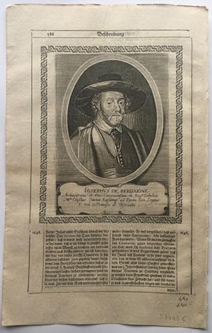 Joseph de Bergaigne (1588-1647), Erzbischof von Cambrai und Spanischer Gesandter beim Westfälisch...