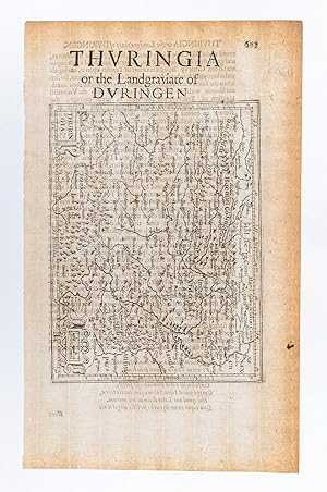 Image du vendeur pour Thuringia. / Thuringia or the Landgraviate of Duringen. [Germany] mis en vente par Robert Frew Ltd. ABA ILAB