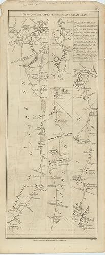 Imagen del vendedor de The Road from Edinburgh, continued to Ayr by Hamilton. [with on verso] The Road from Edinr. to Glasgow & Greenock & to Dumbarton & Inverary, Continued. a la venta por Robert Frew Ltd. ABA ILAB