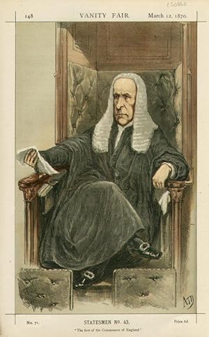 Bild des Verkufers fr The first of the Commoners of England." Statesmen. No. 43. zum Verkauf von Robert Frew Ltd. ABA ILAB