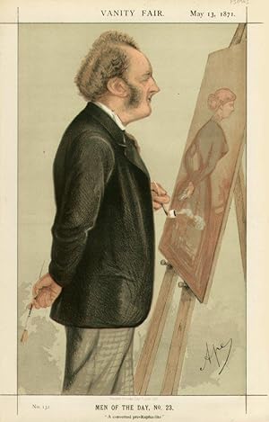 Bild des Verkufers fr A converted pre-Raphaelite". No.132. Men of the Day, No.23.Artist zum Verkauf von Robert Frew Ltd. ABA ILAB