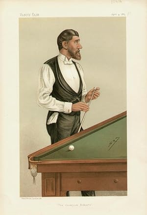 Image du vendeur pour The champion of Roberts". Men of the Day. No. 329. Billiards mis en vente par Robert Frew Ltd. ABA ILAB