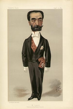 Image du vendeur pour M. Carnot. President of the French Republic". Statesmen. No. 569. mis en vente par Robert Frew Ltd. ABA ILAB