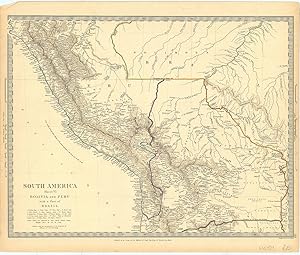 Image du vendeur pour South America / Sheet VI / Bolivia and Peru with a Part of Brazil. mis en vente par Robert Frew Ltd. ABA ILAB