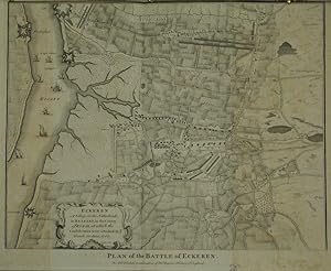 Image du vendeur pour Plan of the Battle of Eckeren. / Eckeren A Village in the Netherlands, in Brabant, in the County of Ryem, at which the Confederate Attacked by the French, 30 June, 1703. mis en vente par Robert Frew Ltd. ABA ILAB