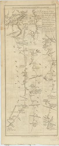 Image du vendeur pour The Road from Edinburgh, continued to Ayr by Hamilton. [with on verso] The Road from Edinr. to Glasgow & Greenock & to Dumbarton & Inverary, Continued. mis en vente par Robert Frew Ltd. ABA ILAB