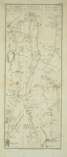 Image du vendeur pour The Road from Glasgow to Paisley, Bieth & Kilwhinning. [with] The Road from Lanark to Hamilton. [with] The Road from Lanark to Glasgow. [and on verso] The Road from Stirling to Glasgow. [with] The Road from Stirling to Dumbarton. mis en vente par Robert Frew Ltd. ABA ILAB