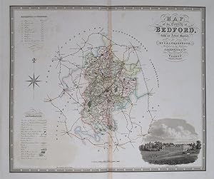 Image du vendeur pour Bedfordshire. Map of the County of Bedford, from an Actual Survey made in the Year 1825 . mis en vente par Robert Frew Ltd. ABA ILAB